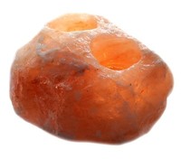 "Teelichthalter Aus Salzkristall \"Naturbelassen\" 2 Teelichter Pakistan Salz Range"