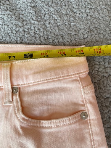 7 For All Mankind the high waist ankle skinny jeans in pink size 30 NWOT - Picture 8 of 11