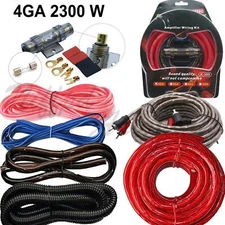 2300W 4 Gauge Car Audio Cable Kit Amplifier Install Amp RCA Subwoofer Sub Wiring