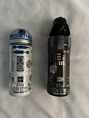 Star Wars Darth Vader And R2D2 8 Oz Super Miracle Bubbles Brand New Made In 2014