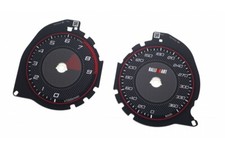 Mitsubishi Lancer Evo X - Replacement Tacho Custom Counter Dials Black Dial Conv Mitsubishi Lancer Evo X - Replacement Tacho Custom Counter Dials Black Dial Conv