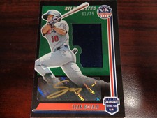 2022 USA Stars & Stripes Sean McLain AUTO JERSEY #'ed 61/75 Silhouettes-DODGERS