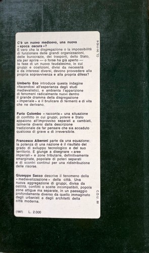UMBERTO ECO FURIO COLOMBO FRANCESCO ALBERONI G. SACCO DOCUMENTI NUOVO MEDIOEVO - Picture 2 of 12