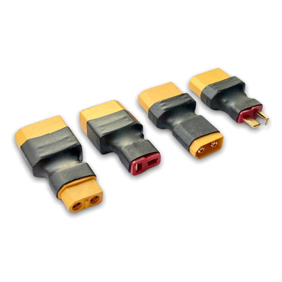 ✅ 4 Stück Adapter Set XT90 auf XT60 T-Dean Stecker Male Buchse Female Lipo Akku - Bild 4 von 4