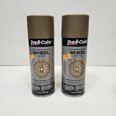 2 packs Dupli-Color Wheel Paint Gold HWP111,  12 oz./each