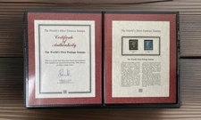 1840 One Penny 1d Black & 1841 Two Penny 2d Blue in Westminster Folder