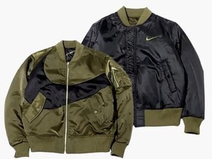 NIKE SWOOSH THERMA-FIT SYNTHETIC-FILL BOMBER REVERSIBLE DD6055-326 Hommes L