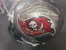 Riddell Mike Alstott Signed Tampa Bay Buccaneers Helmet Game Time COA NFL