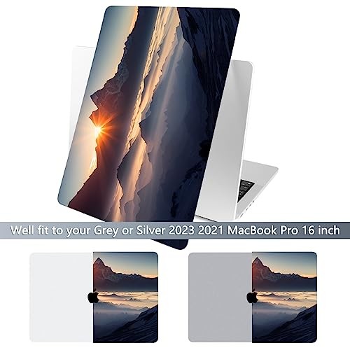for New MacBook Pro 16 inch Case 2024 M4 2023 2021 Release Model Sunrise - Afbeelding 3 van 7