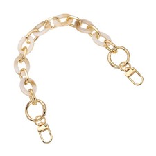 Acrylic Purse Strap 12" Bag Chain for Handbags Replacement Bag Khaki