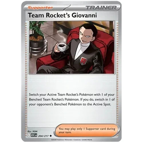 Team Rocket's Giovanni 204/217 Ascended Heroes Regular