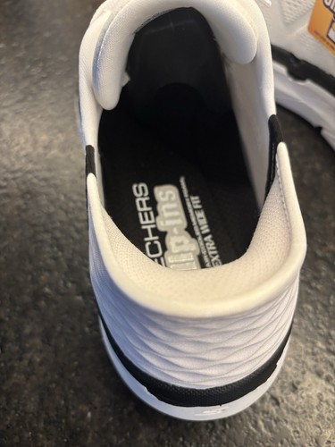 Skechers Performance Mens Max Cushioning Hands Free Slip In Shoes White 13EW NWT - Picture 9 of 17