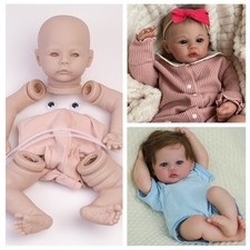 Realistic Reborn Baby Doll Kits DIY Supply Vinyl Silicone Unpainted Doll Parts
