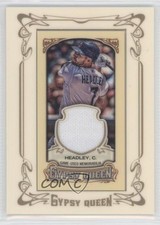 2014 Topps Gypsy Queen Framed Mini Relics Chase Headley #GMR-CH 0a1
