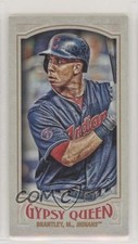 2016 Topps Gypsy Queen SP Image Variation Mini Michael Brantley (Batting) 3c7