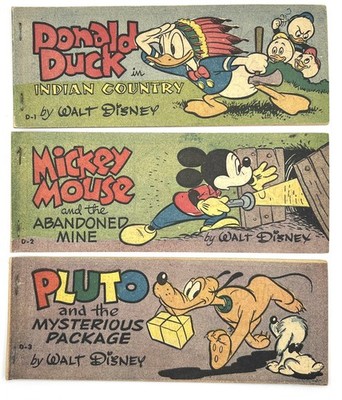 WHEATIES CEREAL PREMIUM MINI 1951 GIVEAWAY PROMO SET D MICKEY MOUSE 1 - 8 (SET)