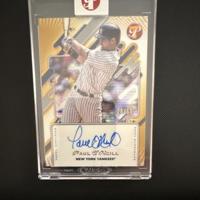 Topps 2025 Pristine Paul O'Neill Autograph Yankees Gold Pulsar PA-PO /50