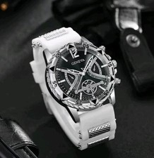 Men’s Stylish Luxury Round Quartz Watch with Presentation Case