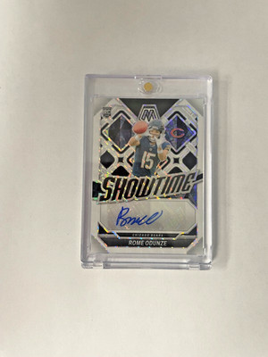 2024 Panini Mosaic Rome Odunze RC White Showtime Auto /25