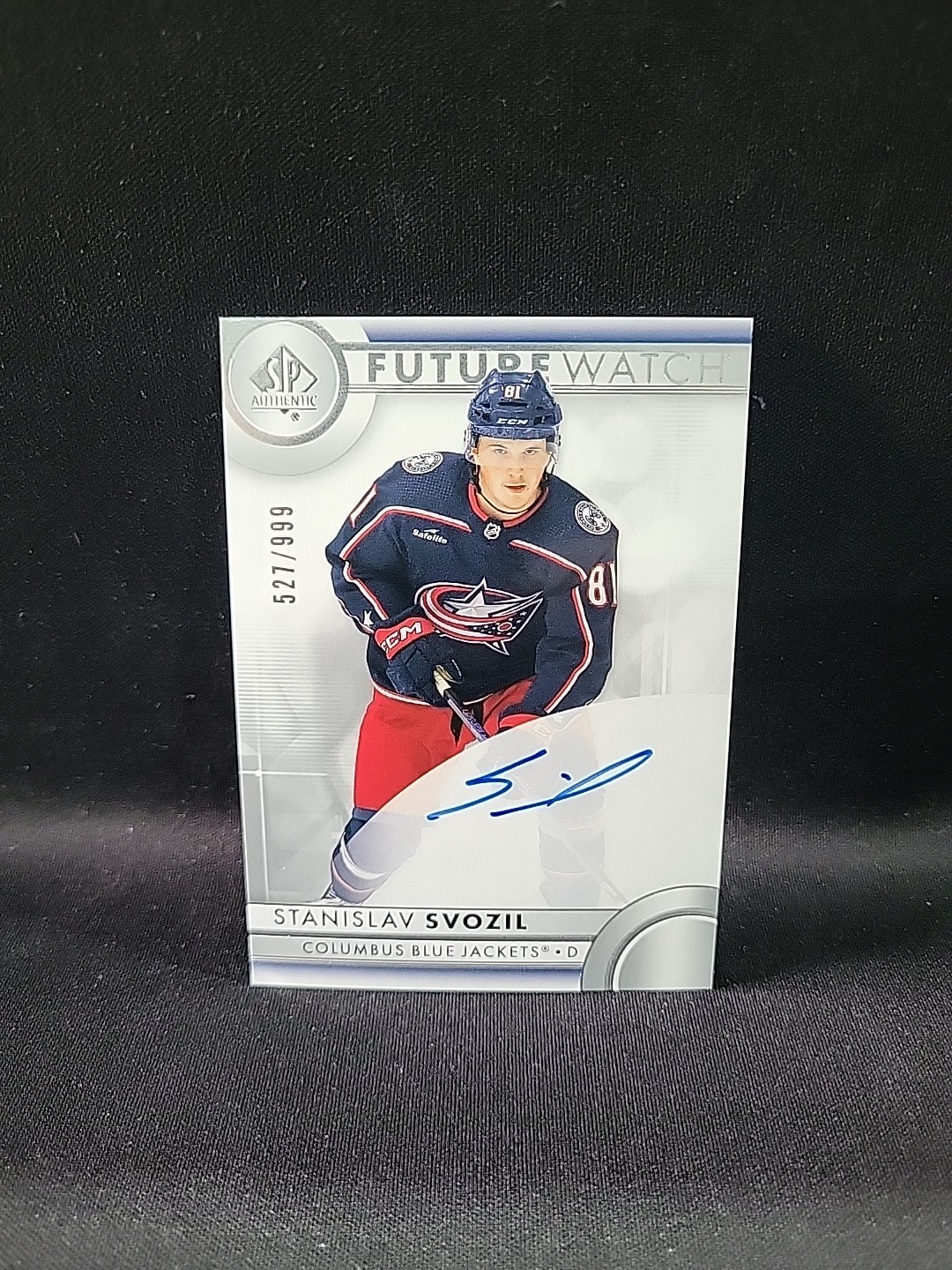2023-24 SP Authentic STANISLAV SVOZIL Future Watch Auto /999 #180 Rookie