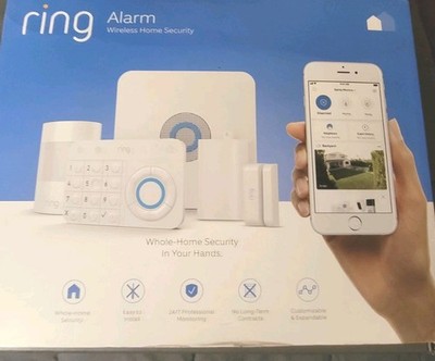 New Ring Alarm Wireless Security System, 5 Piece Kit Great Quality Great Reviews