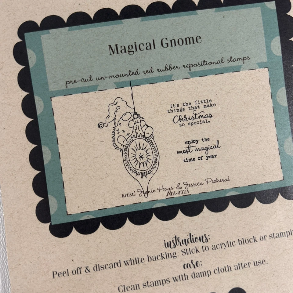 Unity Stamp Company Lot of Christmas Rubber Stamps Holiday Snowman Trees Deer - Image 4 of 4