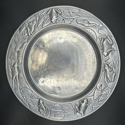 Vintage Arthur Court Designs - Sandcast Frog Serving Platter 1979 - Signed