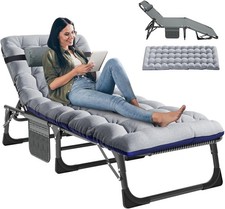 Moderne Relaxliege mit 5 Liegepositionen, 200kg Belastbarkeit