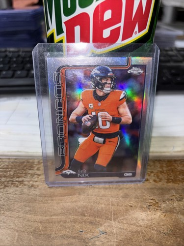 Bo Nix 2025 Topps Chrome Refractor 🔥
