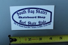 South Bay Skates Shop Blue White Dogtown Punk Z8A Vintage Skateboarding STICKER