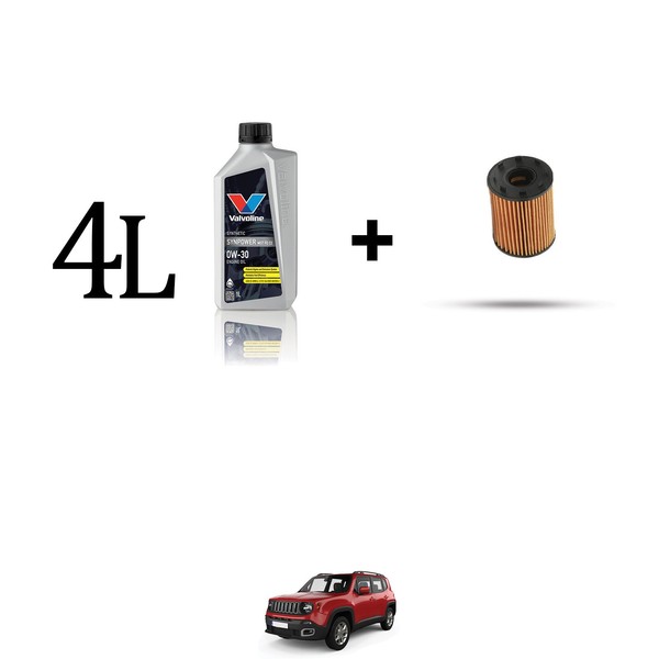 Set ÖLfilter Und 4L FüR Jeep Renegade (Bu) 1.4 Multiair 103Kw Von 2014-image