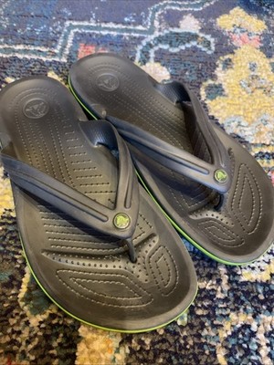 Crocs Crocband Größe 41-42 Unisex Sandalen Farbe Graphit Volt Green