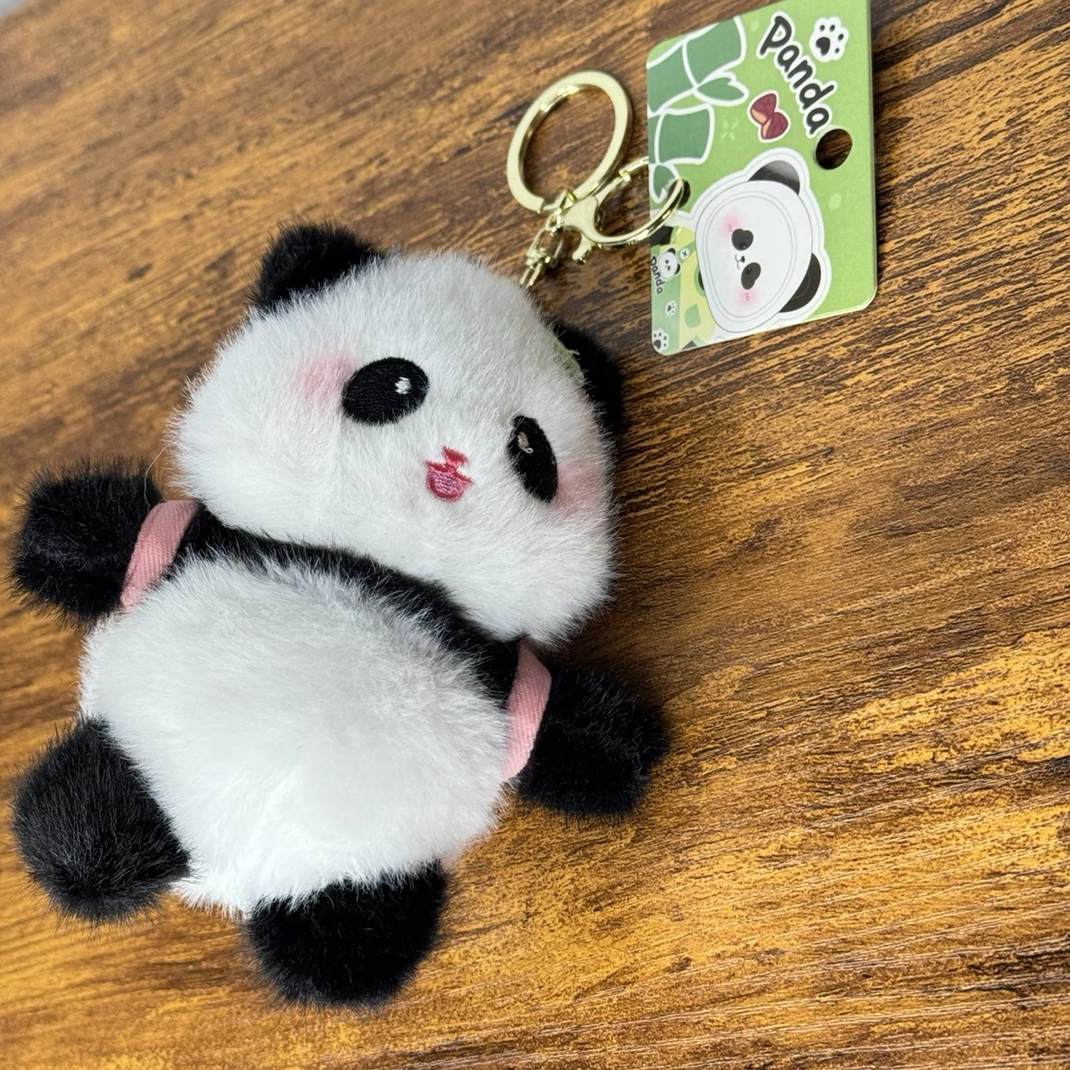 EE&YU Panda Keychain - Stainless Steel Engraved Inspirational Gift For Women & Men