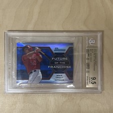 2013 Bowman Future of the Franchise Mike Trout BLUE Refractor BGS 9.5