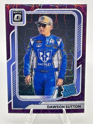2026 Panini Donruss Racing Optic Purple Velocity Prizm /59 Dawson Sutton #100 RR