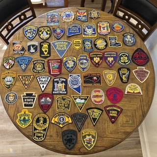 Lot Of 55 Authentic US State Police Patrol Highway Patrol Uniform Patches