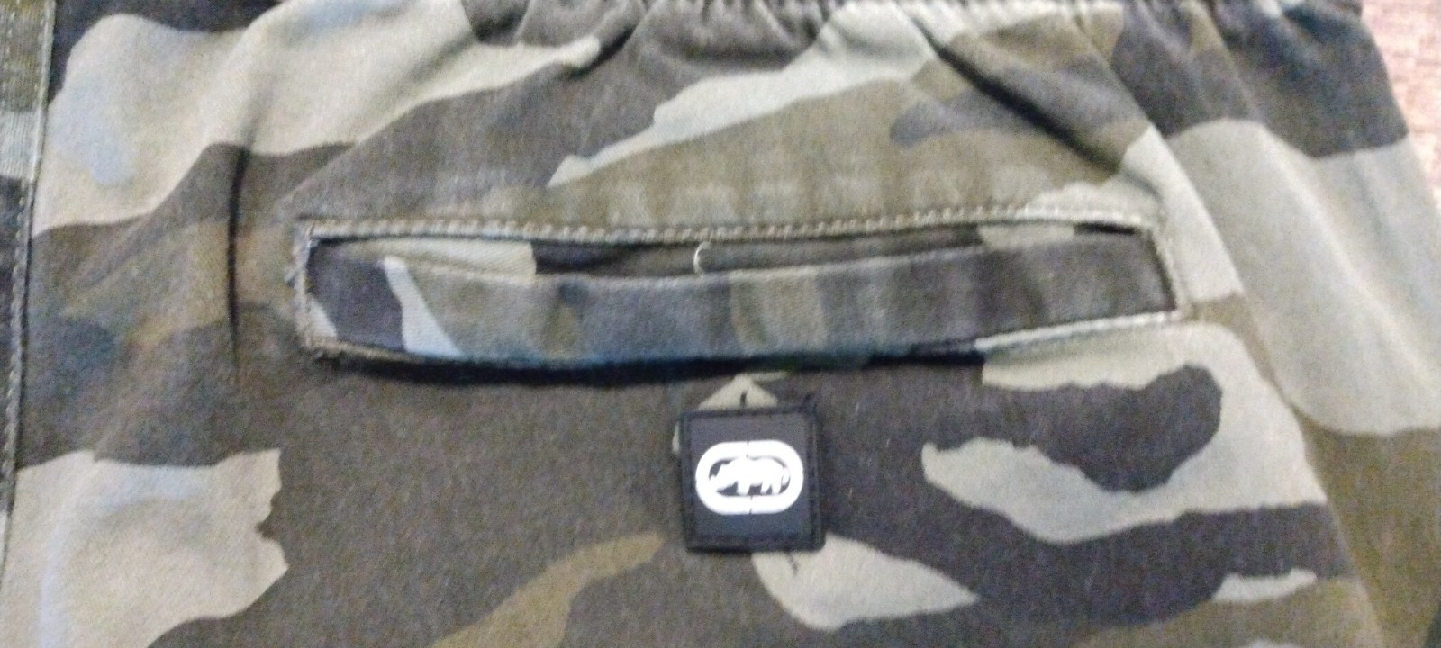 Ecko Unltd. Pants Mens XL Green Military Camo Jogger Gorpcore Streetwear Cargo