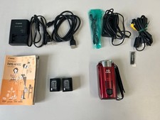 Canon iVIS HF R32 Red Digital Video Camera Camcorder VIXIA HF R32 w/Battery