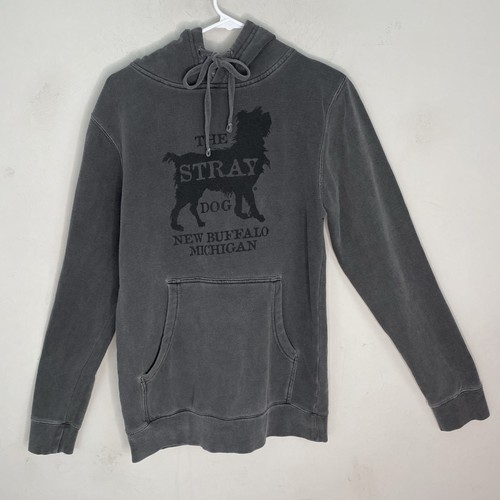 The Stray Dog Hoodie Mens XS Gray New Buffalo Michigan Hooded Sweatshirt - Picture 6 of 12