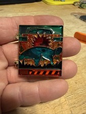 LE 1000 Stitch Dinosaur Dino Ride Stained Glass DinoRama Hinge Disney Pin WDW