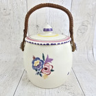 Poole Pottery Hand Painted Biscuit Barrel