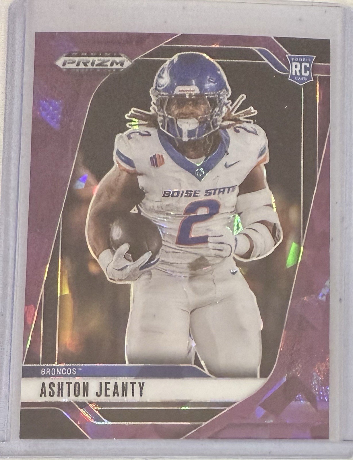 2025 Panini Prizm Draft Picks #13 Ashton Jeanty Prizms Purple Ice #/199