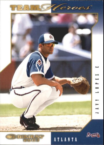 2003 Donruss Team Heroes Javy Lopez #32 card