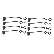 8PCS 2 Pin Plug Replacement Weather Cap, Weatherproof Gaskets And Plug
