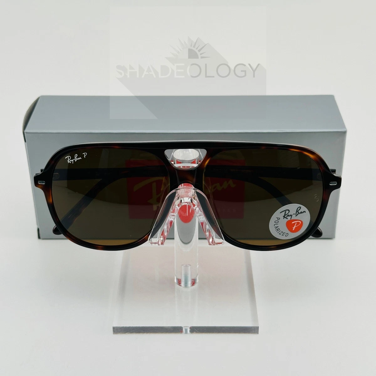 ?NWT Ray-Ban Aviator Polarized Sunglasses with Dark Brown Lenses - Unisex Ray-Ban Aviator 58mm Gold Brown Gradient Polarized RB 3025  main image 3