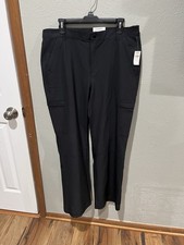 Old Navy Black Full Legnth Mid Rise Straight Black Pants Stretchtech 4 Way Large