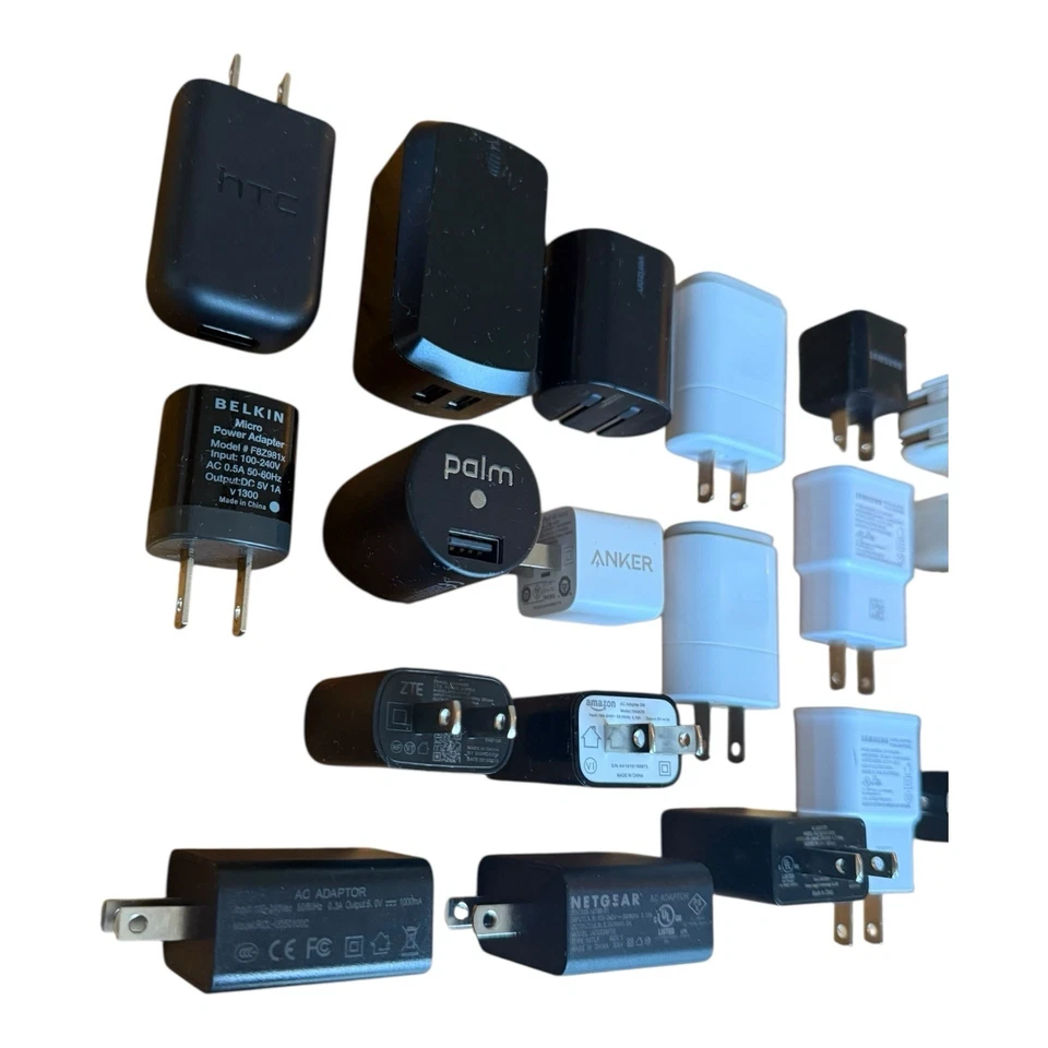 32x LOT Of USB 1A Wall Power Block Cube - Apple, Samsung, LG, Palm, Universal - Image 2 of 4