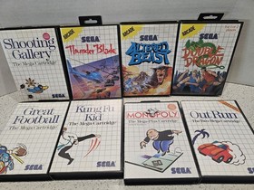 Sega Master System / Power Base, 12 Games, Cables, One Controller, One Joystick