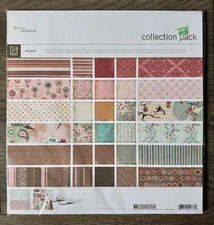 BASIC GREY **BLUSH** 12x12 Paper COLLECTION PACK Complete 2006 Pink/Brown NEW