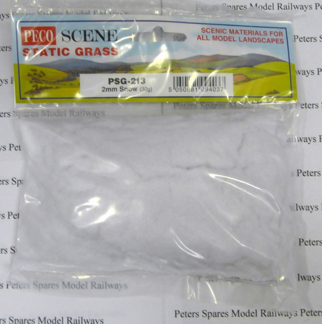 Peco Scene PSG-213 2mm Snow Static (30G)